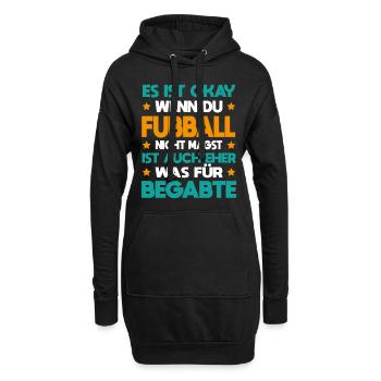 Fußball Für Begabte Fußballspieler - Hoodie-Kleid - Schwarz - Vorne