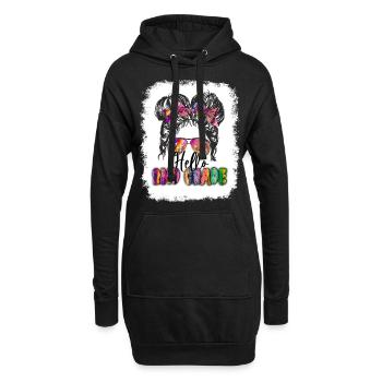 Zweite Klasse Rainbow Girls Jungen Lehrerteam 2. - Hoodie-Kleid - Schwarz - Vorne