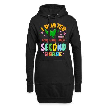 Zweite Klasse Rainbow Girls Jungen Lehrerteam 2. - Hoodie-Kleid - Schwarz - Vorne