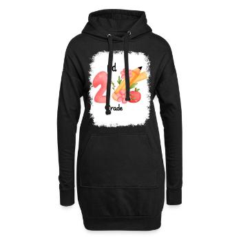 Zweite Klasse Rainbow Girls Jungen Lehrerteam 2. - Hoodie-Kleid - Schwarz - Vorne