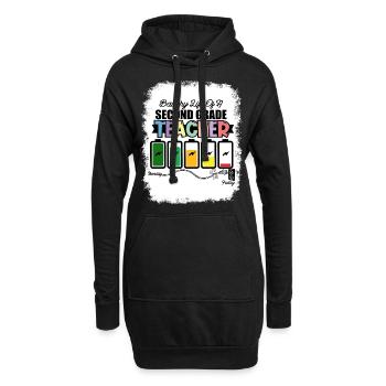 Zweite Klasse Rainbow Girls Jungen Lehrerteam 2. - Hoodie-Kleid - Schwarz - Vorne