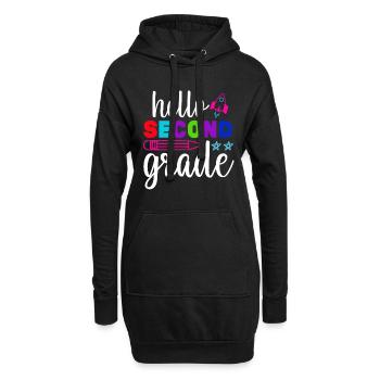 Zweite Klasse Rainbow Girls Jungen Lehrerteam 2. - Hoodie-Kleid - Schwarz - Vorne