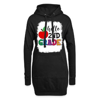 Zweite Klasse Rainbow Girls Jungen Lehrerteam 2. - Hoodie-Kleid - Schwarz - Vorne