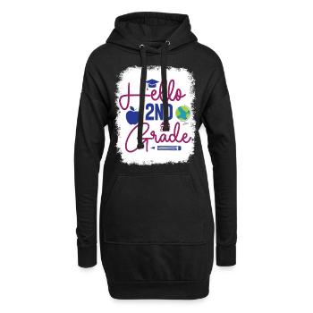 Zweite Klasse Rainbow Girls Jungen Lehrerteam 2. - Hoodie-Kleid - Schwarz - Vorne