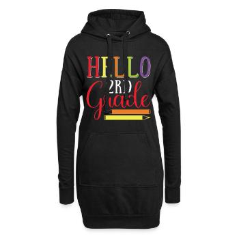 Zweite Klasse Rainbow Girls Jungen Lehrerteam 2. - Hoodie-Kleid - Schwarz - Vorne