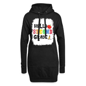 Zweite Klasse Rainbow Girls Jungen Lehrerteam 2. - Hoodie-Kleid - Schwarz - Vorne