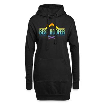 Roofing Worker - Best Roofer - Hoodie-Kleid - Schwarz - Vorne