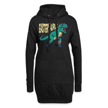 Eastersaurus Ostern T-Rex Dinosaurier Osterhase - Hoodie-Kleid - Schwarz - Vorne