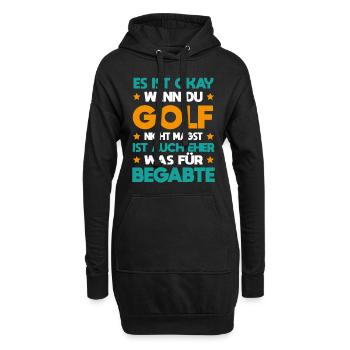 Golf Für Begabte Golfspieler Goldplatz Geschenk - Hoodie-Kleid - Schwarz - Vorne