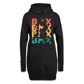 Retro Vintage BMX Geschenk für BMX Fahrer - Hoodie-Kleid - Schwarz - Vorne