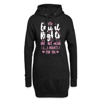 Feminist Equal Rights For Others - Hoodie-Kleid - Schwarz - Vorne