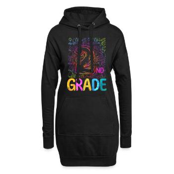 Zweite Klasse Rainbow Girls Jungen Lehrerteam 2. - Hoodie-Kleid - Schwarz - Vorne
