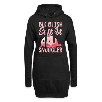 Blobfish Softest Snuggler Blobfishes Owner Lover - Hoodie-Kleid - Schwarz - Vorne