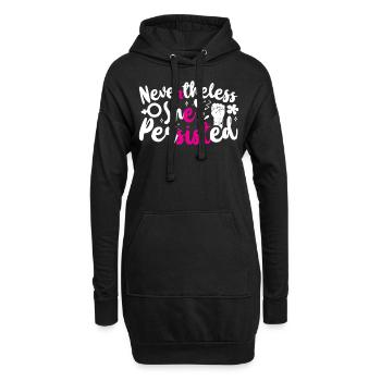 Feminist Nevertheless She - Hoodie-Kleid - Schwarz - Vorne