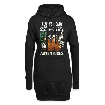 Scale-tastic Adventures Pangolins Lover Pangolin - Sweat-shirt à capuche long Femme - noir - Devant