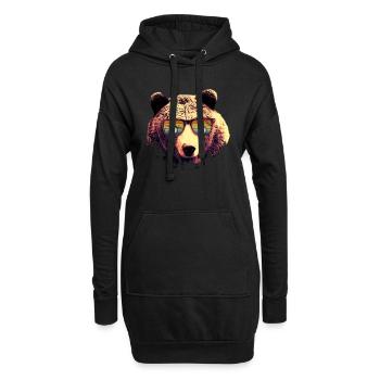 Banjo - Hoodie-Kleid - Schwarz - Vorne