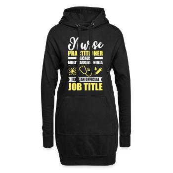 Nurse Practitioner Multitasking Ninja - Hoodie Dress - black - Front