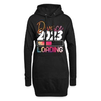 Happy Divorce Party Divorce 2023 - Hoodie-Kleid - Schwarz - Vorne