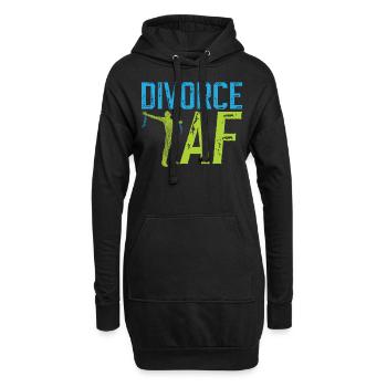Happy Divorce Party Divorce Af - Hoodie-Kleid - Schwarz - Vorne