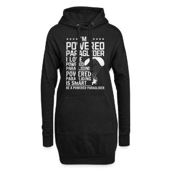 Parapente à moteur - Je suis un parapente motorisé - Sweat-shirt à capuche long Femme - noir - Devant