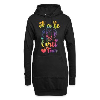 Malle Girls Tour - Hoodie-Kleid - Schwarz - Vorne
