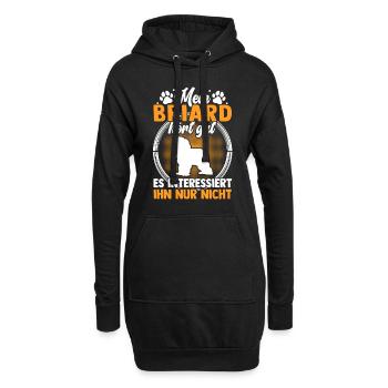 Mein Briard hört gut Berger de Brie - Hoodie-Kleid - Schwarz - Vorne