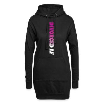 Happy Divorce Party Divorced Af - Hoodie-Kleid - Schwarz - Vorne