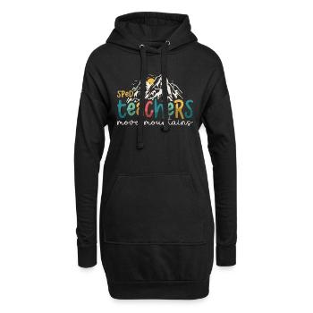 Les enseignants accélérés du PEI déplacent des montagnes Éducation spécialisée - Sweat-shirt à capuche long Femme - noir - Devant