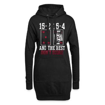 Cribbage 15-2 15-4 And The Rest Loves Board Game - Hoodie-Kleid - Schwarz - Vorne