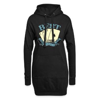 Euchre meilleur joueur d’Euchre qui aime les cartes à jouer - Sweat-shirt à capuche long Femme - noir - Devant