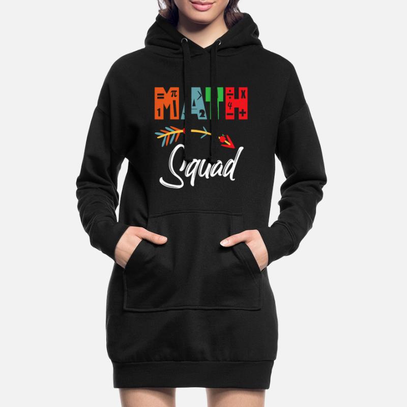 Math Squad Math Teacher Appreciation Hoodie Dress