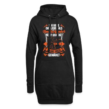 Leben als Amateurfunker Hobbyfunker - Hoodie-Kleid - Schwarz - Vorne