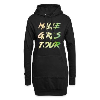 Damen Malle Girls - Hoodie-Kleid - Schwarz - Vorne