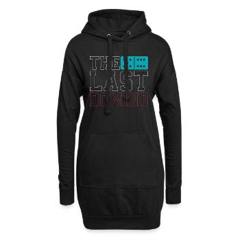 Dominoes The Last Domino Family Game Gambling - Hoodie-Kleid - Schwarz - Vorne