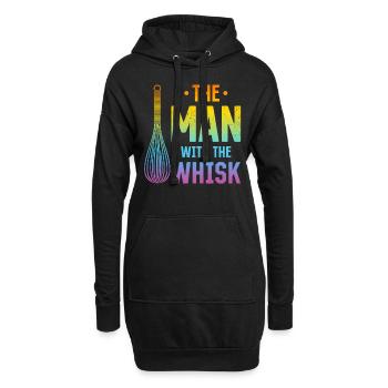 The Man With The Wisk Culinary Man Restaurant & Ki - Hoodie-Kleid - Schwarz - Vorne