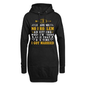Happy Divorce Party I Have No - Hoodie-Kleid - Schwarz - Vorne