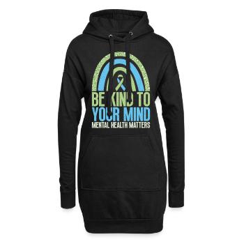- Soyez amical Conscience de la dyscalculie - Sweat-shirt à capuche long Femme - noir - Devant