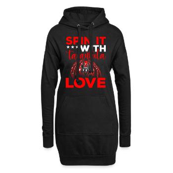 Tarantula Love Vogelspinnen Haustier Spinne - Hoodie-Kleid - Schwarz - Vorne