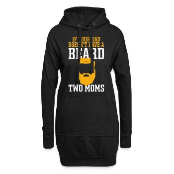 Beard Lover Bearded Man Dad If - Hoodie Dress - black - Front