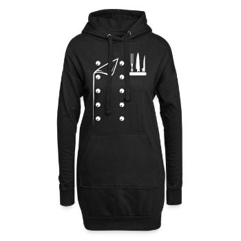 Chef Costume Culinary Chef Chef Instruments Restau - Hoodie-Kleid - Schwarz - Vorne