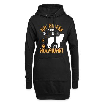 Hovawart vous rend heureux Le chien fermier de Derber - Sweat-shirt à capuche long Femme - noir - Devant