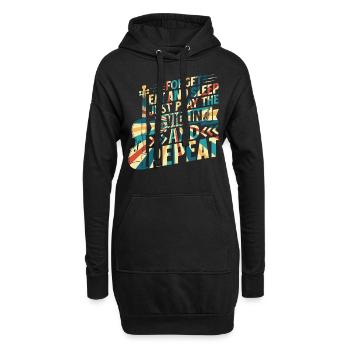 Forget Eat And Sleep Just Play The Violin Violinis - Hoodie-Kleid - Schwarz - Vorne