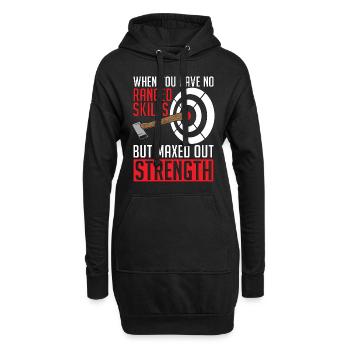 Target Sports When You Have No Ranged Darts Boards - Hoodie-Kleid - Schwarz - Vorne