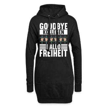 Abschiedsgeschenk Kollege Jobwechsel - Hoodie-Kleid - Schwarz - Vorne