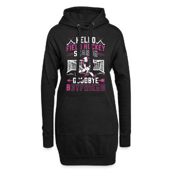 Field Hockey Hello Field Hockey - Hoodie-Kleid - Schwarz - Vorne
