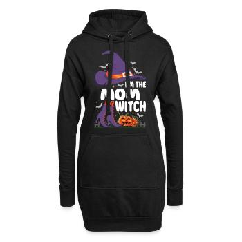 Je suis la maman sorcière - Sweat-shirt à capuche long Femme - noir - Devant