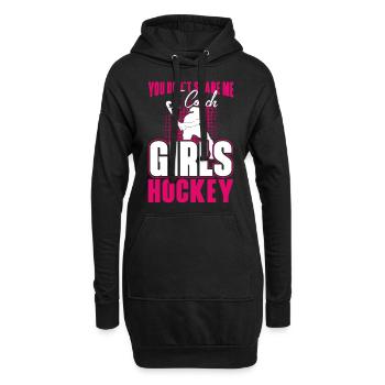 Field Hockey Coach You Don't Scare - Hoodie-Kleid - Schwarz - Vorne