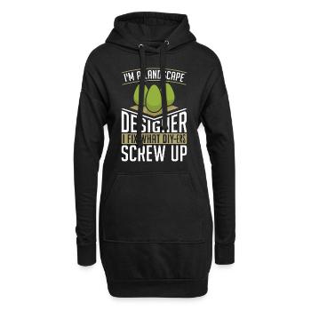 Paysagiste Je suis paysagiste Je répare jardinier - Sweat-shirt à capuche long Femme - noir - Devant
