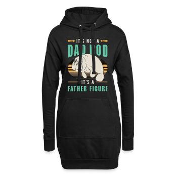 Dugong Ce n’est pas un dad bod, ce sont des animaux marins - Sweat-shirt à capuche long Femme - noir - Devant