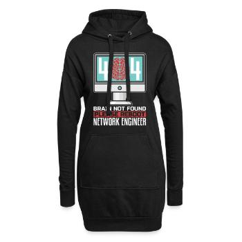 Network Engineer 404 Brain Not Found Programmer - Hoodie Dress - black - Front